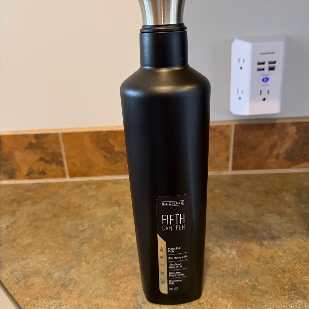 Brumate Fifth Canteen Black Stainless Bottle